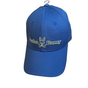 Psycho Bunny Men’s Baseball Hat Cap Bright Royal Blue adjustable NWT